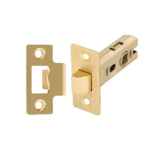 i-CE Locking Systems Tubular Latch (Bolt Through) 63mm CE Rated Electro Brass