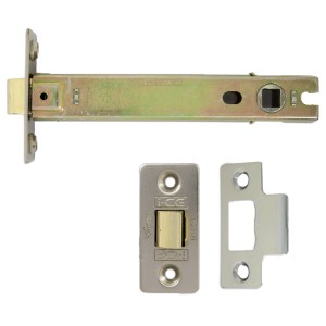 i-CE Locking Systems Tubular Latch (Bolt Through) 127mm CE Rated Satin Nickel Plated