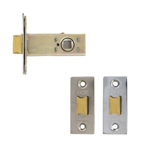 i-CE Locking Systems Architectural Tubular Latch 63mm CE Rated Nickel/Satin Nickel Plated