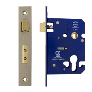 i-CE Locking Systems Euro Sash Lock Case 75mm CE Rated Satin Nickel Plated