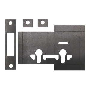 i-CE Locking Systems Intumescent Self Adhesive Kit for 5L Dead/Euro lock 63/75mm 1mm (FD30)