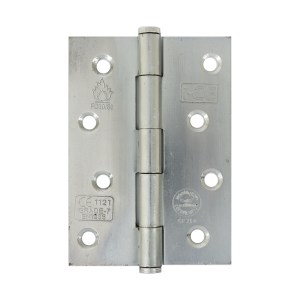 i-CE Locking Systems Button Tip Butt Hinge 100mm CE Rated Bright Zinc Plated