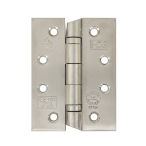 i-CE Locking Systems Stainless Steel Ball bearing Anti Ligature Hinge 100mm CE13 Rated Satin