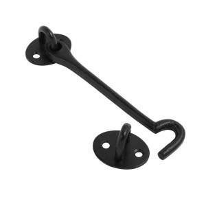 BLACK COUNTRY FOUNDRY DUROSIL Cabin Hook Black 150mm