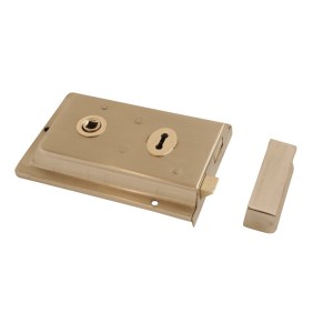 CORE-BULK Rim Lock Satin Nickel 150mmx100mm