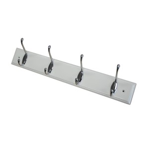 CORE-BULK Hat & Coat Rack White - 4 hook CP