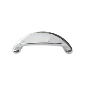 CORE-BULK Modern Cup Drawer Pull Polished Chrome
