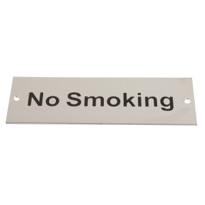 CORE-BULK Sign Screen Printed No Smoking SAA
