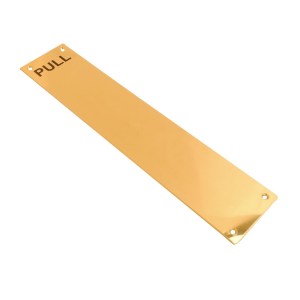 CORE-BULK Finger Plate Screen Printed Pull Brass 300x75mmx1.2mm