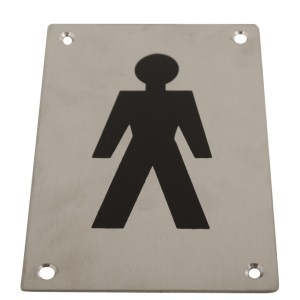 CORE-BULK Sign Screen Printed Male PSS 150x100mm