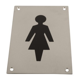 CORE-BULK Sign Screen Printed Female PSS 150x100mm