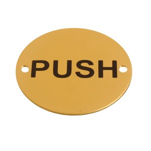 CORE-BULK Disc Screen Printed Push Brass 76mm