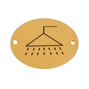 CORE-BULK Disc Screen Printed Shower Brass 76mm