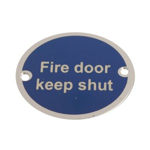 CORE-BULK Disc Fire DoorKeep Shut SAA 76mm