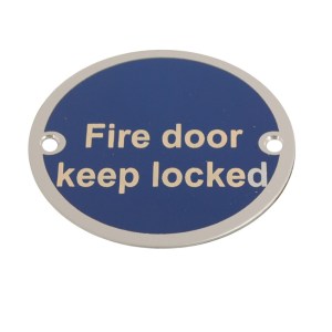 CORE-BULK Disc Fire Door Keep Locked SAA 76mm