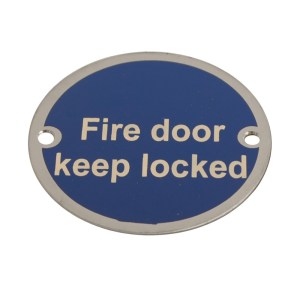 CORE-BULK Disc Fire Door Keep Locked PSS 76mm