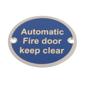 CORE-BULK Disc Auto. Fire Door Keep Clear SAA 76mm