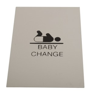 CORE-BULK Sign screen Printed Baby Change SAA 150x100mm