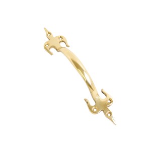 CORE-BULK Pull Handle Fleur De Lys Brass 175mm