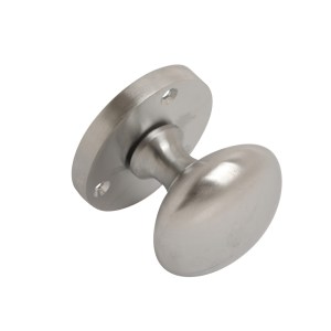 CORE-BULK Victorian Mortice Knob Satin Chrome 53mm