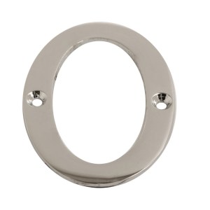 CORE-BULK Numeral Figure 0 Chrome 75mm