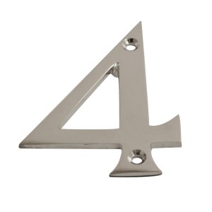 CORE-BULK Numeral Figure 4 Chrome 75mm