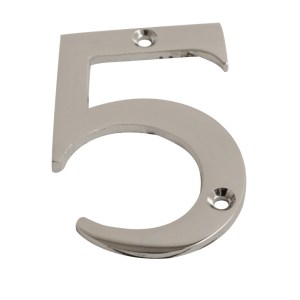 CORE-BULK Numeral Figure 5 Chrome 75mm