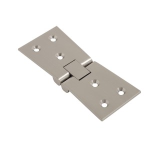 CORE-BULK Counter Flap Hinge Satin Chrome 100mmx32mmx38mm