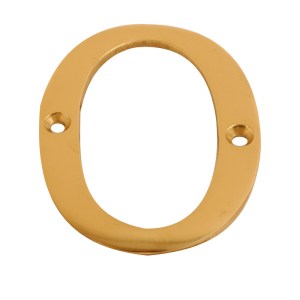 CORE-BULK Numeral Figure 0 Brass 75mm