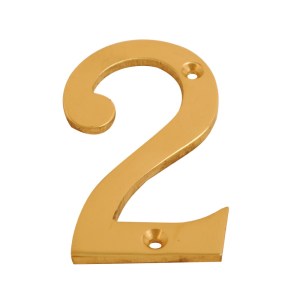 CORE-BULK Numeral Figure 2 Brass 75mm