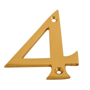 CORE-BULK Numeral Figure 4 Brass 75mm