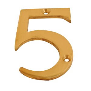 CORE-BULK Numeral Figure 5 Brass 75mm
