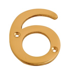 CORE-BULK Numeral Figure 6 Brass 75mm
