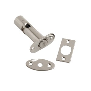 CORE-BULK Door Security Bolt Radius End Chrome 58mm