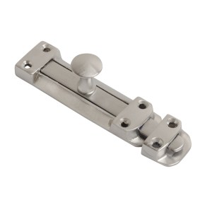 CORE-BULK Surface Door Bolt Satin Chrome 100mm