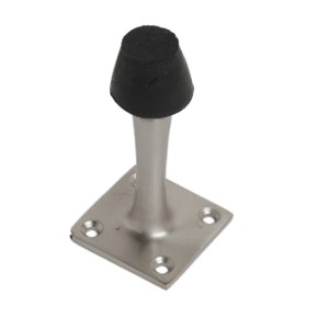CORE-BULK Projection Square Door Stop Satin Chrome 63mm