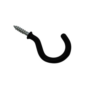CORE-BULK Shouldered Cup Hook Black PVC 38mm