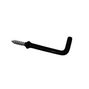 CORE-BULK Square Hook Shouldered Black PVC 25mm