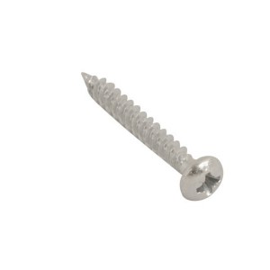 CORE-BULK Wood Screw T/Thread RND Pozi BZP No.6x1/2