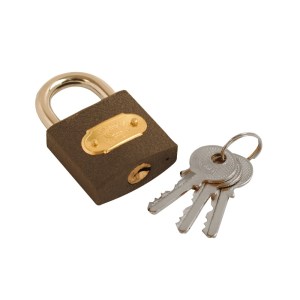 CORE-BULK Tri-Circle Padlock Iron 25mm