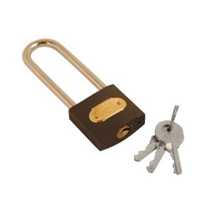 CORE-BULK Tri-Circle Padlock Iron Long Shackle 32mm