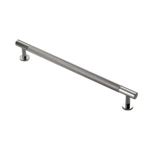 CARLISLE BRASSĀ® FTD Knurled Pull Handle 224mm c/c - Polished Chrome