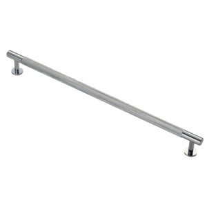 CARLISLE BRASSĀ® FTD Knurled Pull Handle 320mm c/c - Polished Chrome