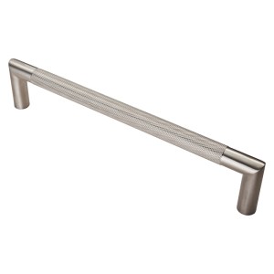 EUROSPECĀ® Mitred Knurled Pull Handle - Satin Stainless Steel - 20mm - 300mm c/c