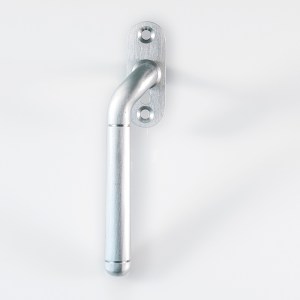 CARLISLE BRASSĀ® Cranked Locking Espagnolette Handle L/H - Satin Chrome - 110mm