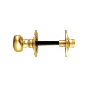 CARLISLE BRASS® Oval Thumb Turn with Coin Release - Polished Brass - 32mm