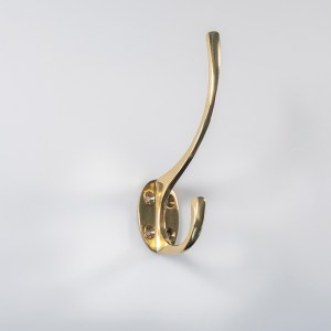 CARLISLE BRASS® Hat and Coat Hook - Polished Brass - 127mm