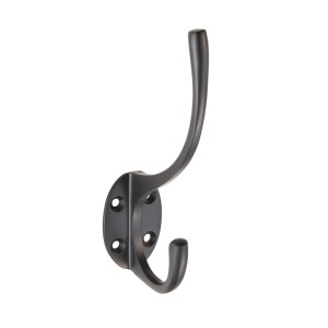 CARLISLE BRASS® Hat and Coat Hook - Black