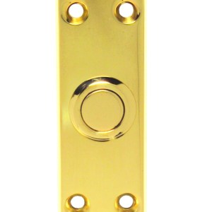 CARLISLE BRASSĀ® Bell Push - Polished Brass - 76mm x 25mm