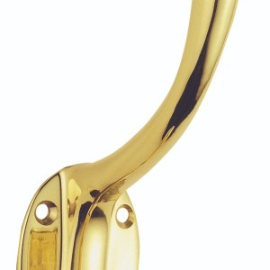 CARLISLE BRASS® Hat and Coat Hook - Polished Brass - 143mm
